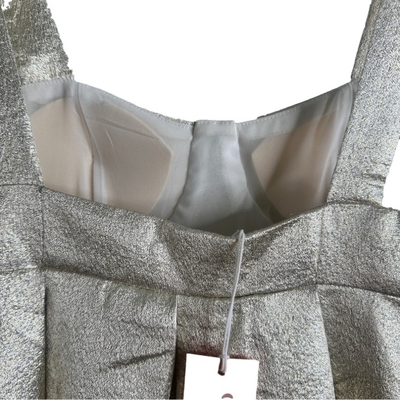 Nwt Collective The Label From ASOS Gold Petite Sleeveless Mini Dress Size 6P - Picture 6 of 8